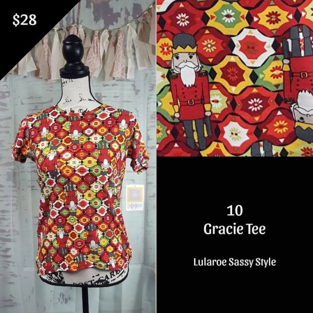 Lularoe Gracie Holiday Tee